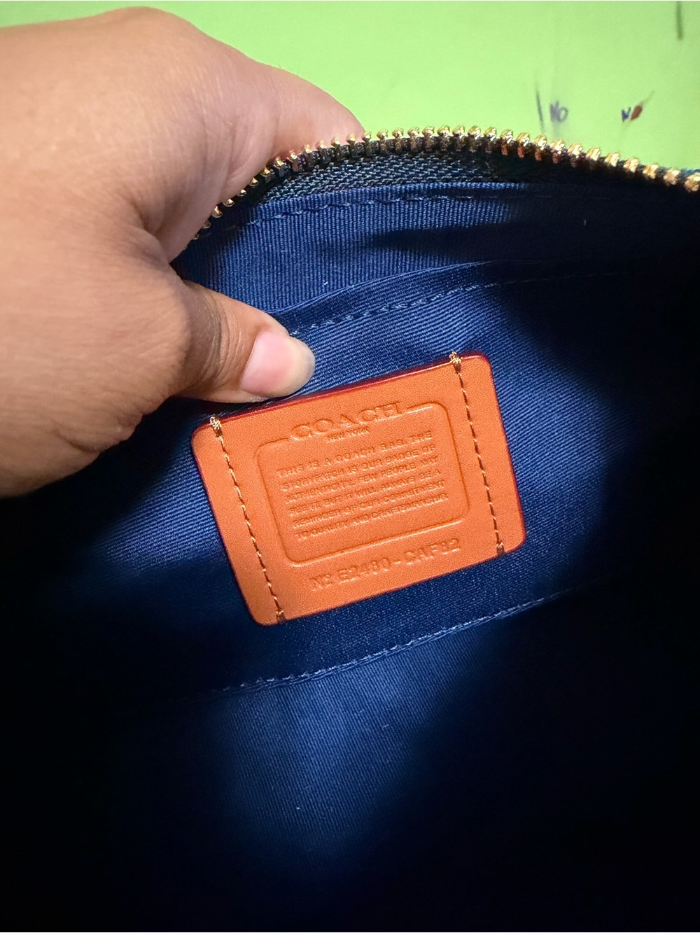 Coach Denim Signature Jacquard Shoulder Bag with Strap - Picture 5 of 8